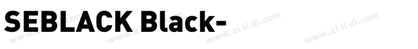 SEBLACK Black字体转换